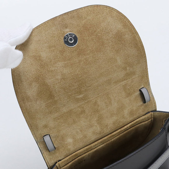 LOEWE Gate Dual Mini Shoulder Bag, Women's, Gray - Picture 4 of 9